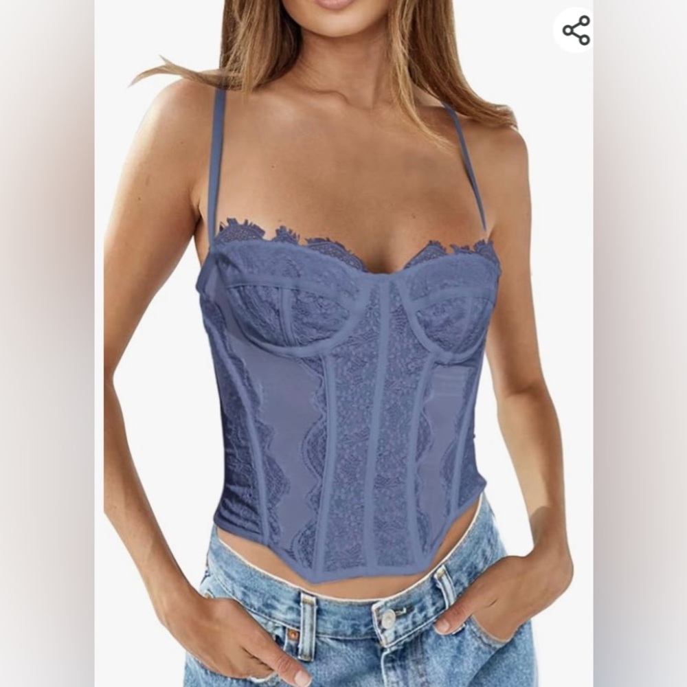 Amazon Boned Corset Top